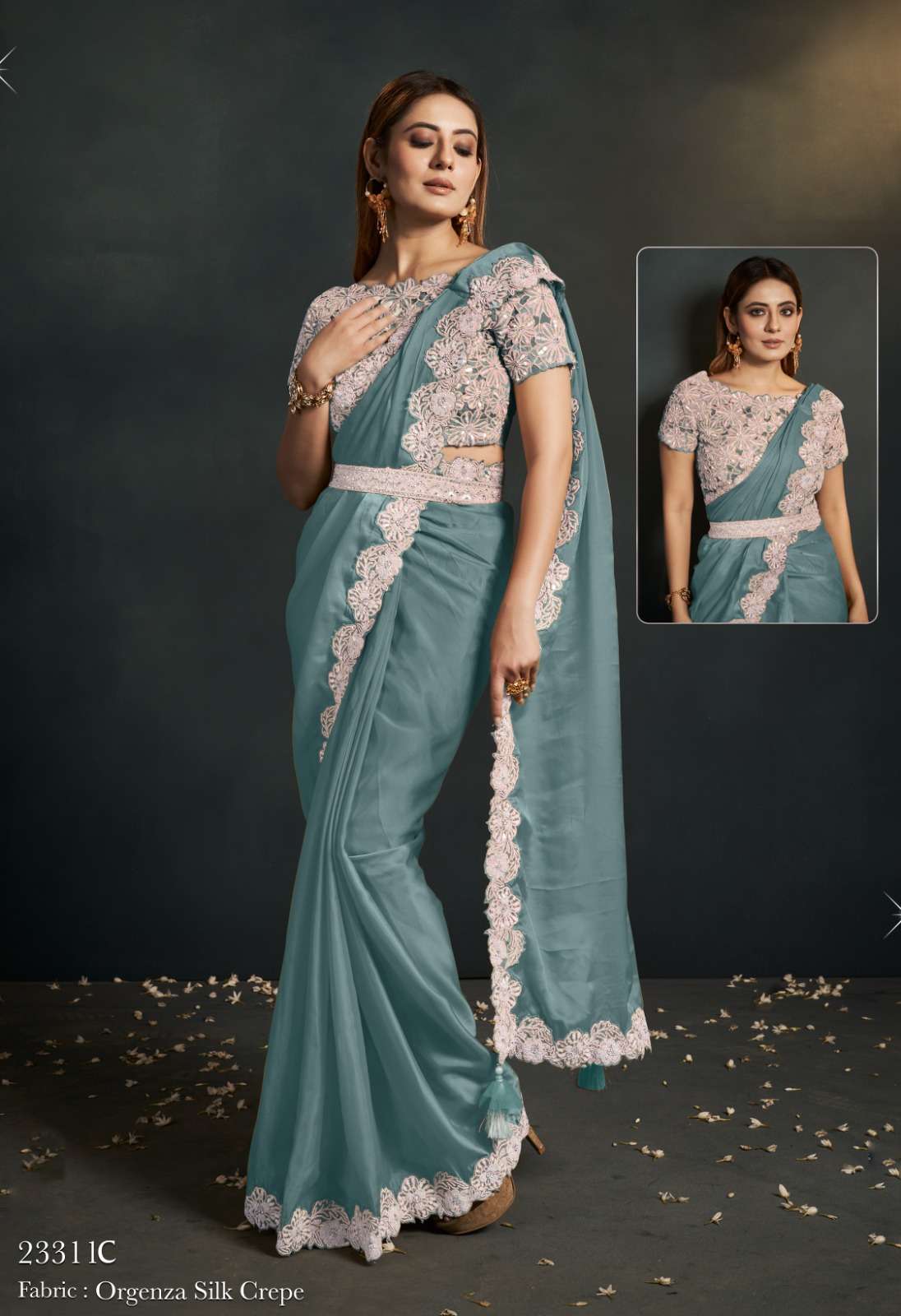 MAHOTSAV MANTHAN-23300 SERIES-NEW ADDITION COLOR  DESIGNER WEDDING SPECIAL READYMADE SAREE COLLECTION AT BEST RATE